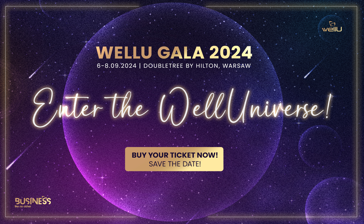 WellU Gála 2024 Varsó. Enter the WellUniverse!